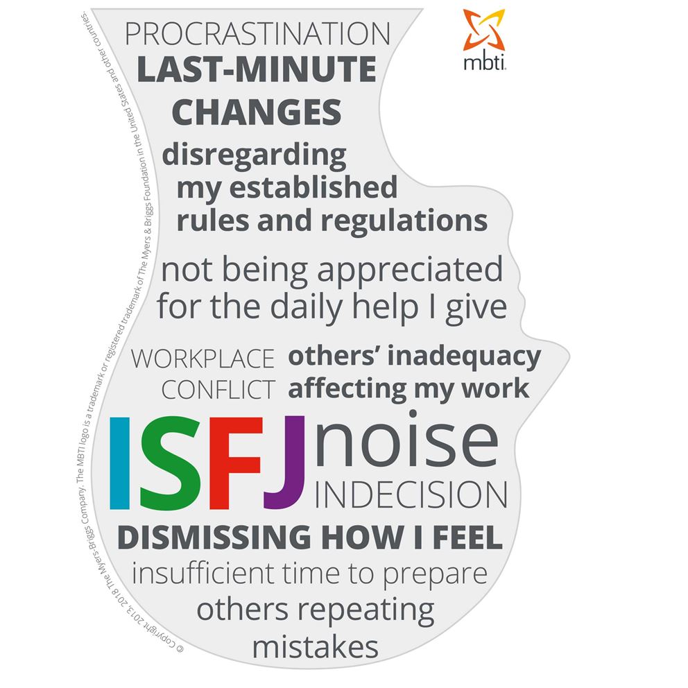 Typical stress triggers for ISFJs